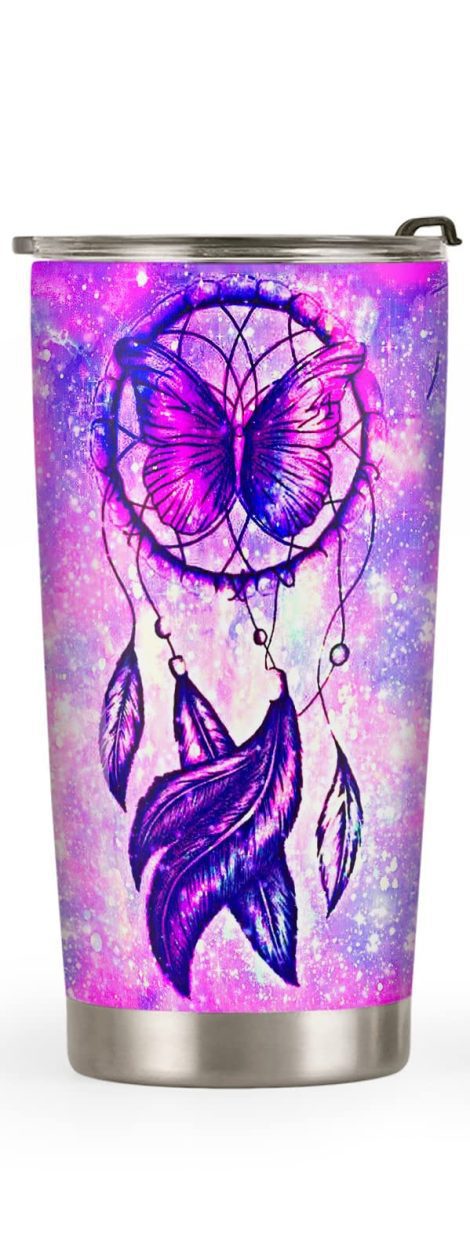 Exclusive 64HYDRO 20oz Birthday presents for Indian ladies. A motivational, beautiful pink and purple tumbler for drinks on the go.
