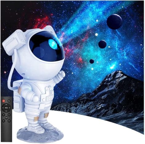 Astronaut Projector Night Light – Bring home the magic of the night sky with adjustable angles and remote control. Perfect for Indian homes, parties, and Christmas. Gift for all ages.