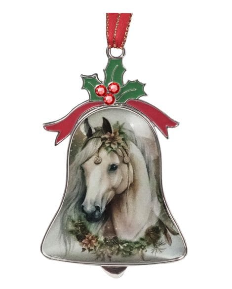 Horse Watercolor Christmas Bell Ornaments to adorn your Christmas tree and home decorations in India.