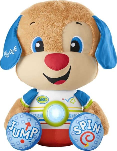 Fisher-Price So Big Puppy: Fun and Educational Plush Toy with Music for Indian Toddlers and Preschoolers.