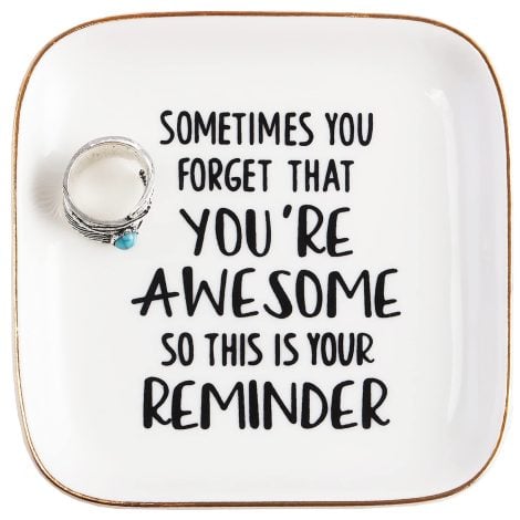 PUDDING CABIN Motivational Women’s Ring Dish: A Special Reminder for Amazing Indian Women! Great Gifts for Birthdays and More.