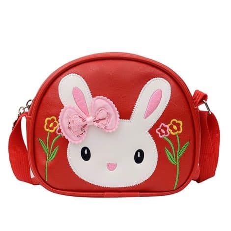 Stylish red purse for young girls, perfect for birthdays, Halloween, and Christmas festivities. Size: 18*15*10cm.