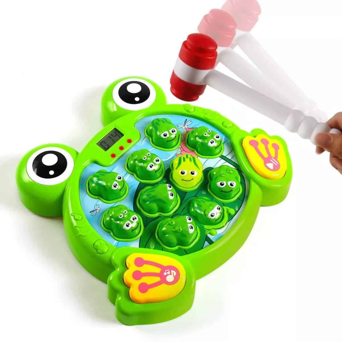 Shoplete Whack A Frog Interactive Learning Toys Game Box for Age 3-8 Years Old Kids Boys and Girls|Early Child Brain Development Activity, Learning, Skills, Builds Hand-Eye Co-Ordination (Multicolor)