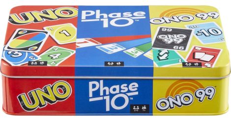 Mattel Games Combo Pack – Includes Uno, Stage 10 & ONO 99. Perfect for family fun on-the-go!