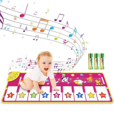 RenFox Musical Piano Mat: Educational floor keyboard with animal sounds, perfect gift for Indian toddlers.