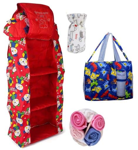 Stylish Shop™ – Gift Set for newborn babies (bag, wardrobe, napkins) – perfect for baby showers!