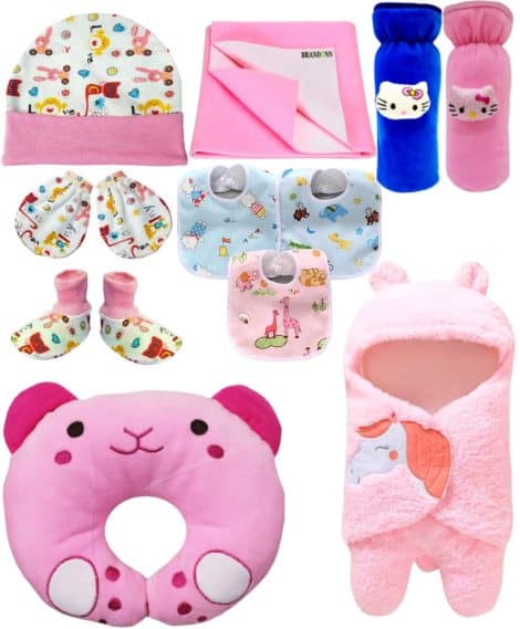 Introducing the Unicorn Pink Baby Gift Set, a perfect combo pack for newborn baby boys and girls.