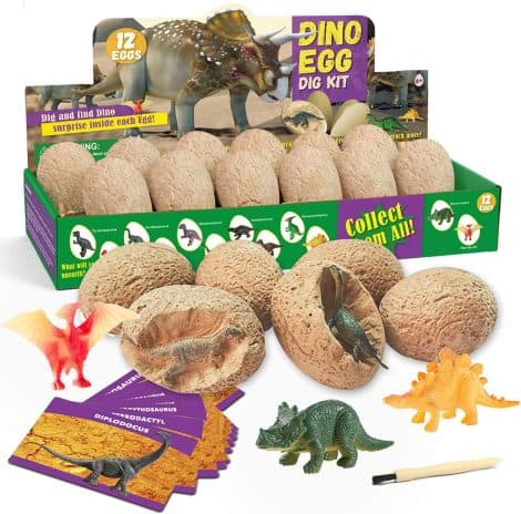 YBROY Dino Egg Dig Kit is a fun and educational gift for Indian kids aged 3 to 11.