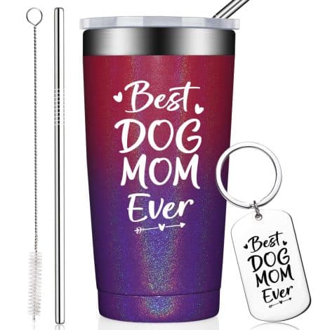 BIRGILT Dog Mom Gifts for Women – Perfect Dog Mom Present – Humorous Dog Mom-themed Tumbler.