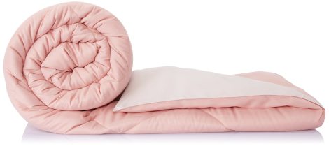 Amazon Brand – Solimo Microfibre Reversible Comforter, Single (Coral Pink & Champagne Pink, 200 GSM)
Solimo Microfibre Reversible Comforter from Amazon Brand, for a cozy and stylish sleep experience. (Indian specific)