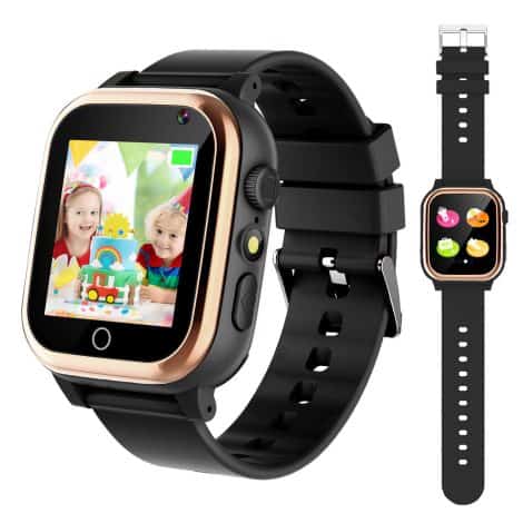 Aoulada Smart Watch for Indian Kids, with Games, Camera, Music, Alarm Clock, Pedometer. Perfect for Birthdays!