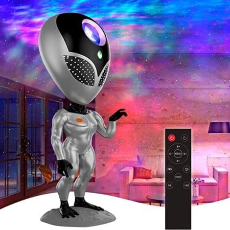 “Silver Alien Projector – Delivering Happiness in India with NYRWANA: Galaxy, Nebula, Night Light, and More!”