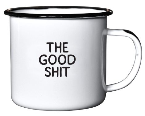 “The Fine Brew” | Enamel “Chai” Mug | Hilarious Present for Whiskey, Rum, Brandy, Wine, and Beer Enthusiasts | Perfect Office or Outdoor Cup for Fathers, Mothers, Adventurers, Partygoers, and Wanderers