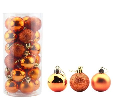 “Premium Shatterproof Christmas Ball Ornaments with Hooks, ideal for festive Indian holiday decorations (Orange, 4cm/1.57″).”