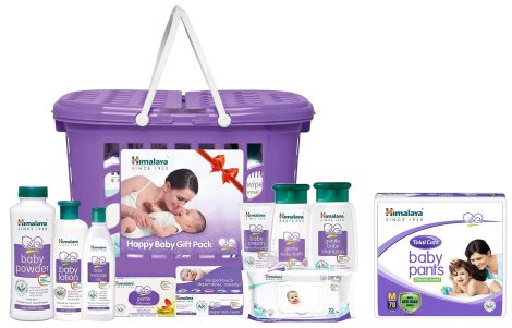 Himalaya Gift Pack & Himalaya Total Care Baby Pants Diapers, Medium, 78 Count: Perfect baby care combo!