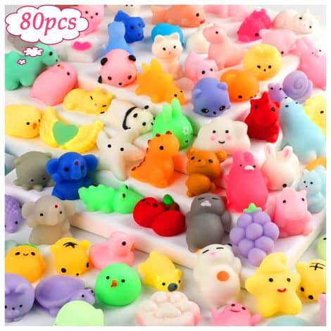 “Get 80 pieces of cute Mochi Squishy Toys, perfect as a gift for kids’ celebrations and holidays!”