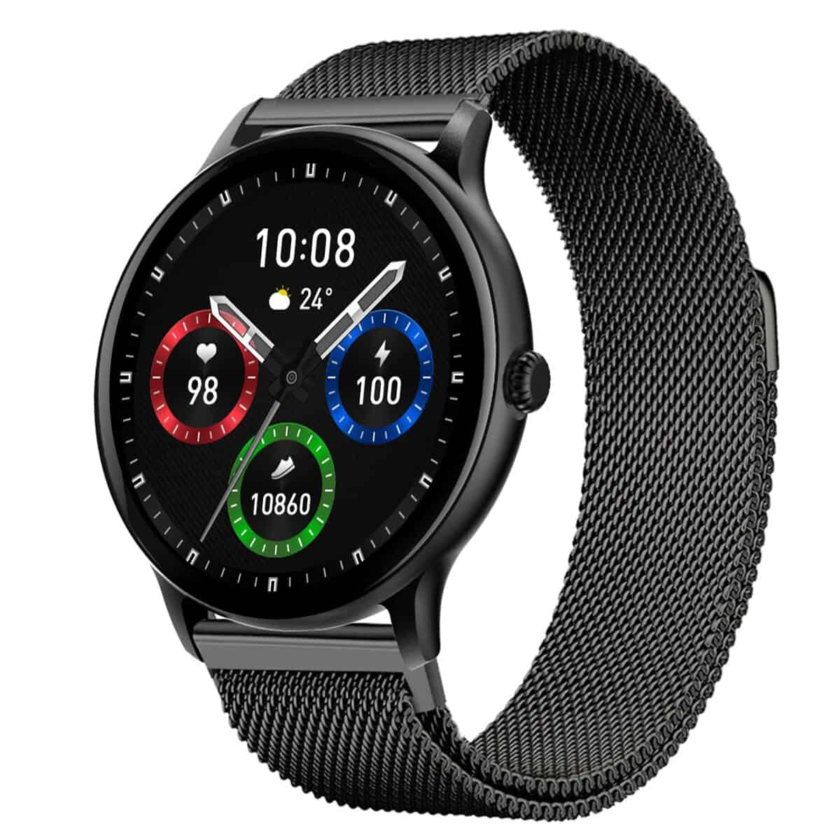 Fire-Boltt Phoenix Ultra Luxury Stainless Steel, Bluetooth Calling Smartwatch, AI Voice Assistant, Metal Body with 120+ Sports Modes, SpO2, Heart Rate Monitoring (Dark Grey)