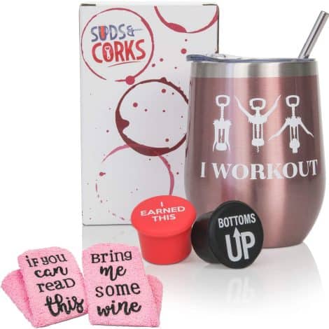 Ideal wine-themed gift set for Indian women who are wine lovers and enjoy a bit of humor.