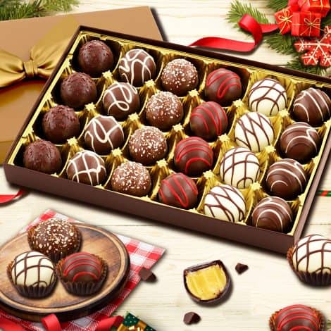 Winni – 24 pieces of premium truffle chocolates, perfect for celebrating Rakhi and Valentine’s Day.