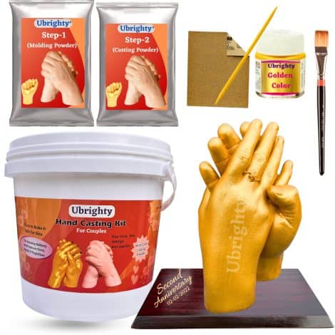 Ubrighty Hand Casting Kit – Perfect gift for Indian couples to cherish their special moments together.