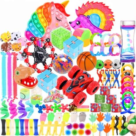 100 Fidget Toys Bundle for Kids, Perfect for Classroom and Party Fun, Great for Christmas!