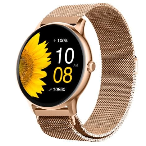 Fire-Boltt Phoenix Ultra Luxury Bluetooth Smartwatch in Gold, with AI Voice Assistant, Sports Modes, SpO2 and Heart Rate Monitoring.