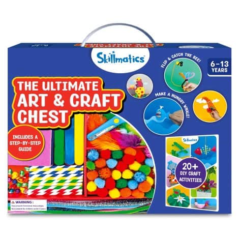 Skillmatics Deluxe Art & Craft Kit with over 2000 pieces, perfect for Indian kids aged 6-13. Great gift!