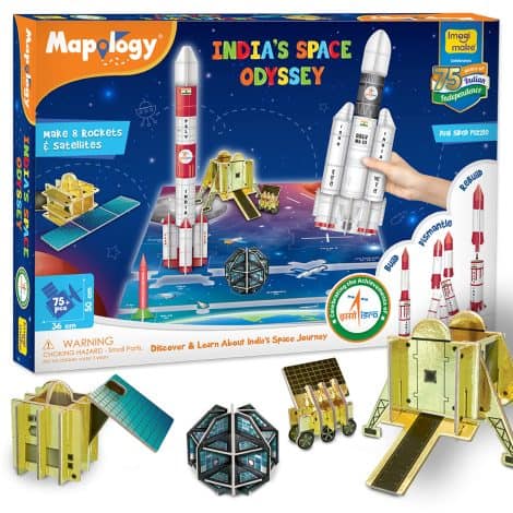 Imagimake Mapology – ISRO India’s Space Adventure | Create Rocket & Satellite Models | Explore Chandrayaan.