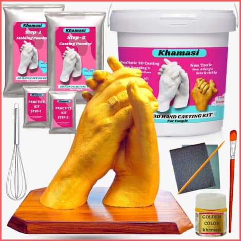 3D Hand Casting Kit for Couples: The Perfect Anniversary and Birthday Gift for Indian Couples.