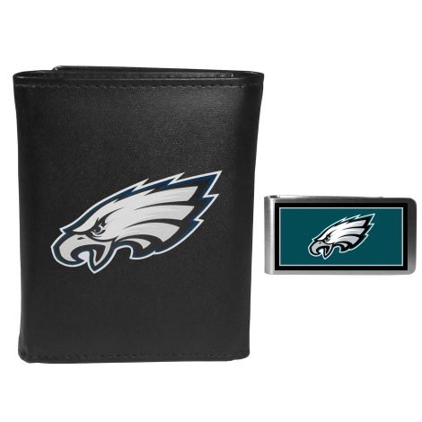 Siskiyou Sports NFL Philadelphia Eagles Men’s Wallet & Money Clip, in Black, One Size.