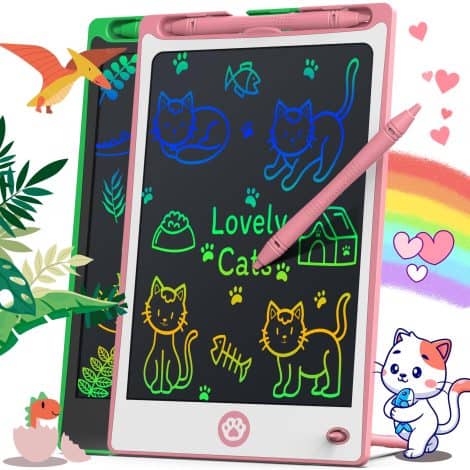 Yellow Hockvill LCD Writing Tablet – A reusable electronic drawing pad, perfect gift for Indian toddlers.