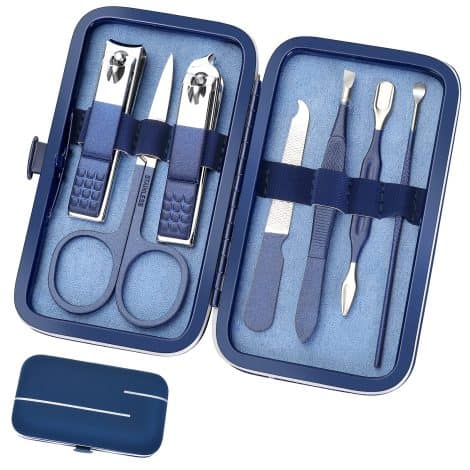 Aceoce Manicure Pedicure Kit, an all-in-one grooming essential for men and women. Perfect gift for your loved ones!