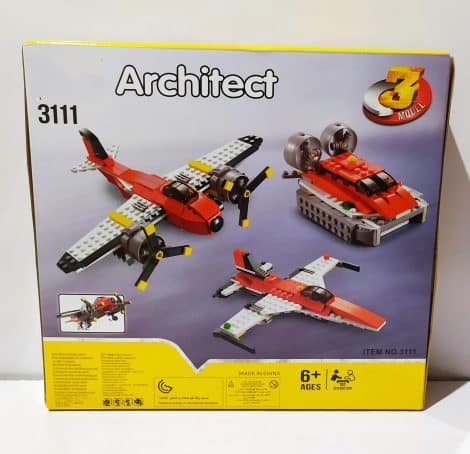 Radhey Preet 3111, a versatile 3 in 1 Architect Block Game with 241+ pieces in vibrant colors. Ideal for children aged 6 and above, create 3 unique models using a single set.