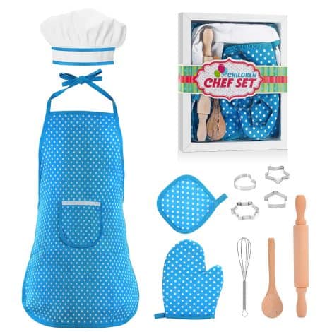 Blue KITY Cooking and Baking Kit, a delightful toy gift for 3-8 year old Indian girls.