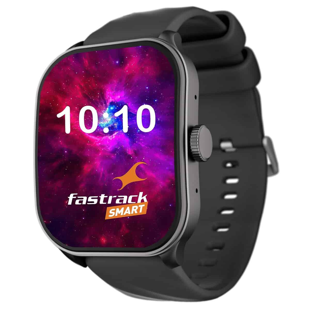 Fastrack Limitless Fs1 Pro Smart Watch|1.96" Super Amoled Arched Display with 410X502 Pixel Resolution|Singlesync Bt Calling|Nitrofast Charging|110+Sports Mode|200+Watchface Upto 7 Days Battery,Black