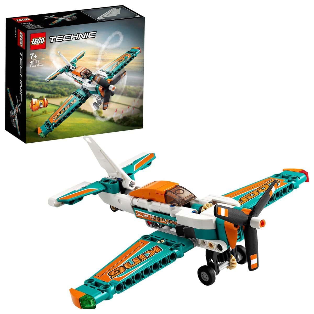 LEGO Technic Racing Plane 42117 Building Kit (154 Pcs),Multicolor