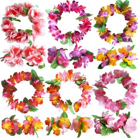 Hawaiian Flower Headband & Wristbands Set: A stylish way to enjoy summer with tropical vibes!