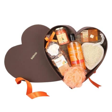 BodyHerbals Orange Surprise Bath & Body Care Gift Set – Pampering Kit for Men and Women – Perfect for Birthdays, Festivals, and Special Occasions.