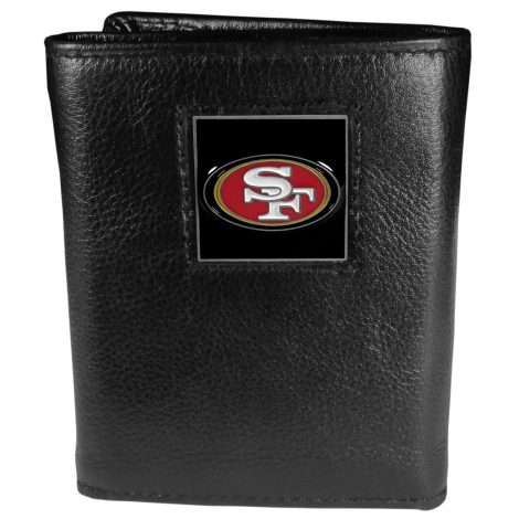 NFL San Francisco 49ers Leather Tri-fold Wallet: Authentic wallet for Indian fans of the San Francisco 49ers from NFL.