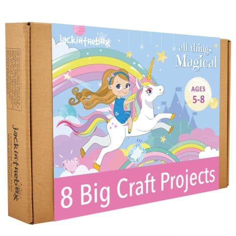 Crafty Unicorn Delights | 6-in-1 Art Kit | Perfect for creative girls aged 5 to 10.