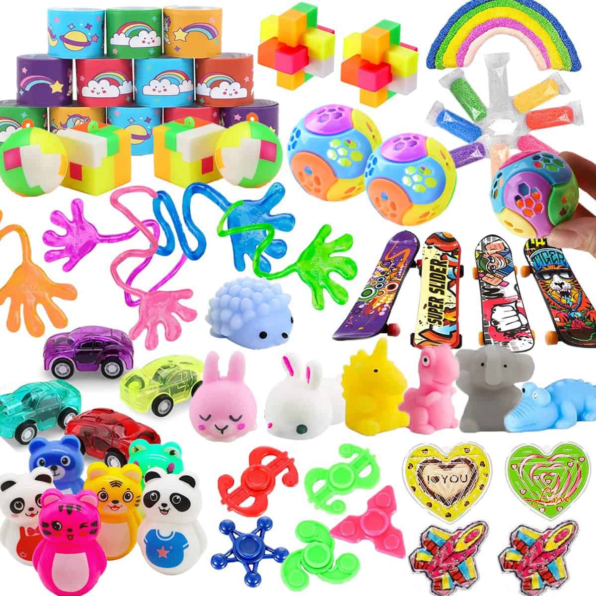 52 Pcs Party Favors for Kids 4-8, Birthday Gift Toys, Stocking Stuffers, Treasure Box Toys, Carnival Prizes, School Classroom Rewards, Pinata Stuffers, Goodie Bags Filler for Boys and Girls 8-12