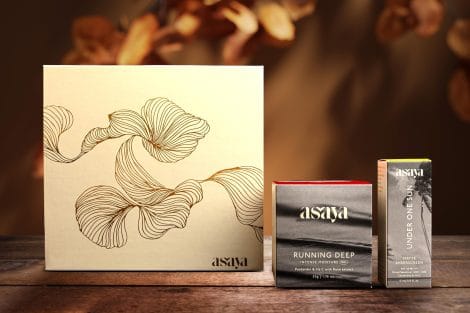 Luxury Asaya Lush Lovin’ skincare set for both men and women, perfect for Diwali and special occasions, suits all skin types.