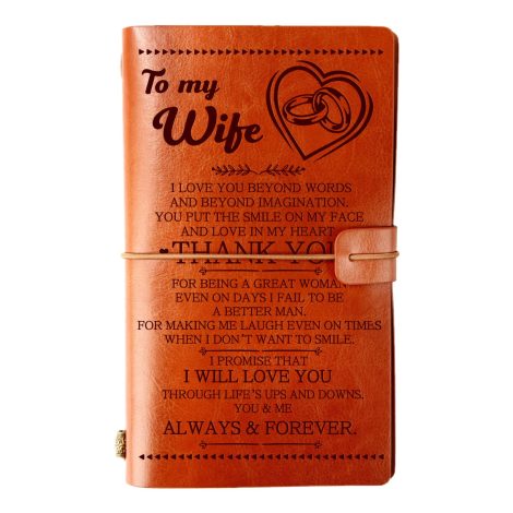 Welsky Journal for Wife’s Birthday and Anniversary, with Love from Husband. Perfect for Christmas and Valentine’s Day.