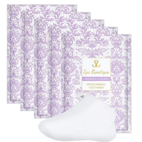 Foot Spa with Lavender & Honey, 5 pairs of moisturizing socks for reducing dead skin and rough feet. Perfect Father’s Day gift.