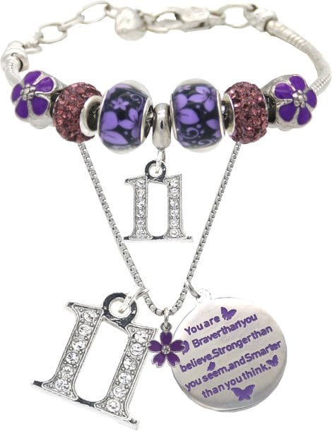 Gift ideas for 11-year-old Indian girls: 11th birthday bracelet or necklace, perfect 11th birthday gift for your daughter.