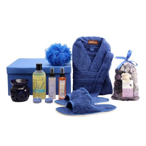 BodyHerbals De-Stress Lavender Skincare Gift Set for Both – Complete Bath and Body Care Kit, Perfect for Every Occasion