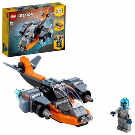 LEGO Creator 3in1 Cyber Drone 31111 Building Kit, Multicolor, with 113 Pieces, perfect for Indian consumers.