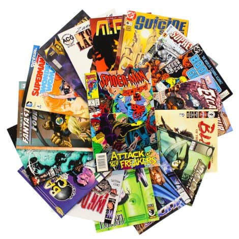 Marvel, DC & independent comics, 25 in total, high quality, no duplicates, perfect gift for teens & men.