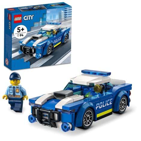 Multicolor LEGO City Police Car 60312 Building Kit, perfect for Indian fans with 94 pieces.