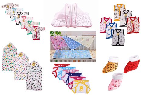 Essential Newborn Baby Gift Set – 7 Must-have Daily Use Items for Your Little One (0-6 months).